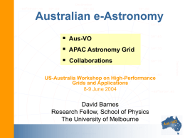 apac04ausvo - The Australian Virtual Observatory