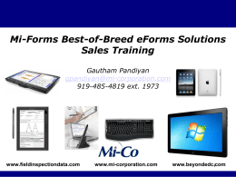 Mi-Forms Software System - Mi