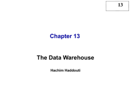 Datawarehouse_ch13