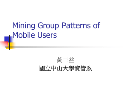 On Mining Group Patterns of Mobile Users