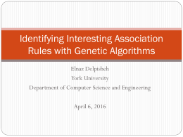 Identifying Interesting Association Rules with