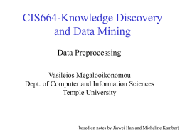 Data Preprocessing - Temple University