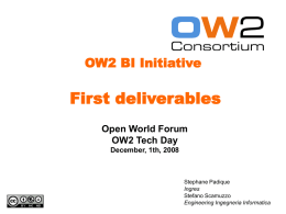 OW2 BI Initiative - OW2 Consortium Mail Archive