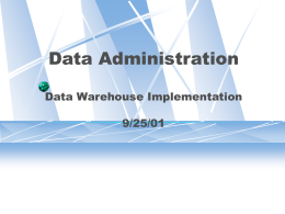 Data Administration