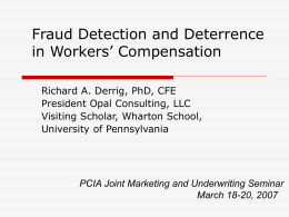 PCI 2007 WC Fraud Detection