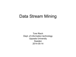 Stream Mining - Department of Information Technology