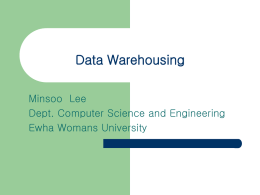Chapter 1 The Data Warehouse