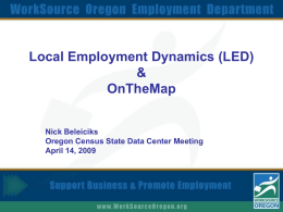 Local Employment Dynamics (LED)