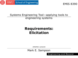 Requirements: Elicitation - Lyle School of Engineering