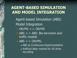 agent-based simulation and model integration