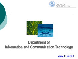 Department of Information and Communication Technology