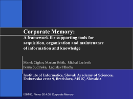 Corporate Memory