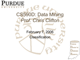 Prof. Chris Clifton