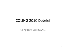 COLING_debrief