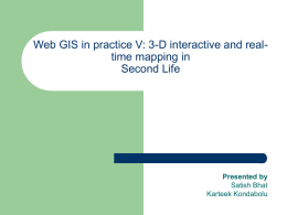 Web GIS in practice V: 3-D interactive and real