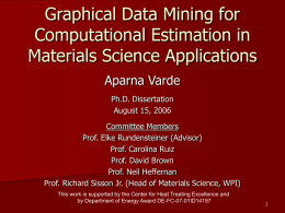 Graphical Data Mining for Computational Estimation in Materials