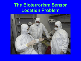 The Bioterrorism Sensor Location Problem