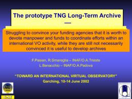 TNG Long Term Archive