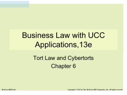 Business Law with UCC Applications, 13e