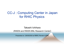 PHENIX Computing Center in Japan(CC-J)