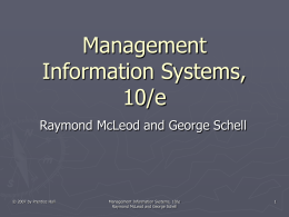 Organizational information systems