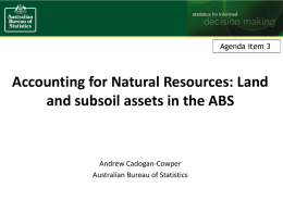 Land and subsoil assets in the ABS