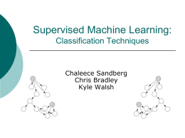 Supervised Machine Learning: Classification Techniques