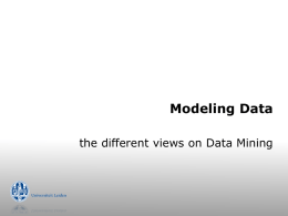 Views on Data Mining