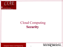 Cloud Computing and Security - Computer Science & Engineering