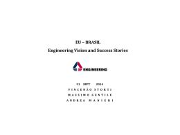 EU-BRASIL. Engineering vision and success stories.VStorti