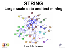 STRING: Large-scale data and text mining
