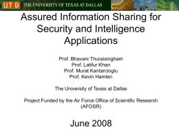 ISI-2008 - The University of Texas at Dallas
