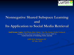 Nonnegative Shared Subspace Learning