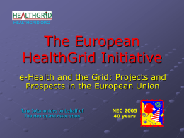 The European HealthGrid Initiative