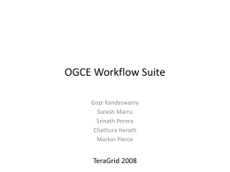 OGCE Workflow Suite