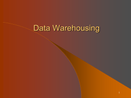 Datawarehouse Basics