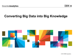 IBM Big Data Platform
