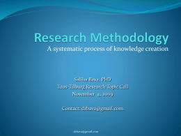 Topic Call - Bava Research methodology-1ppt