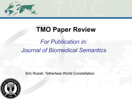 TMO Paper Review For Publication in