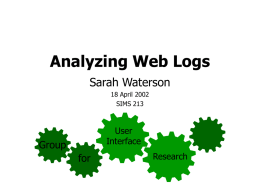 Analyzing Web Logs