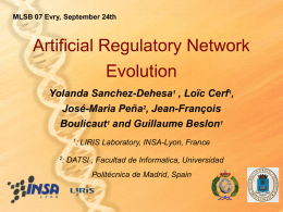 Artificial Regulatory Networks Evolution