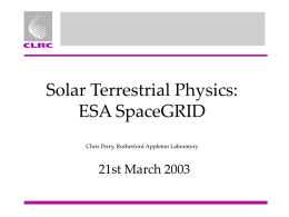 UK AstroGrid and STP Chris Perry, Rutherford
