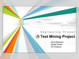 Text Mining Project Engineering Project
