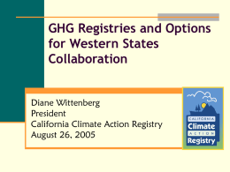 California Climate Action Registry