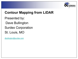 Contour Mapping from LiDAR