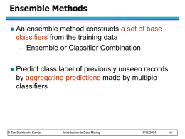 Ensemble Methods