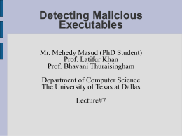 Lecture 7 - The University of Texas at Dallas