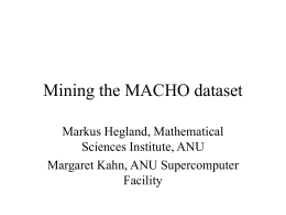 Mining the MACHO dataset