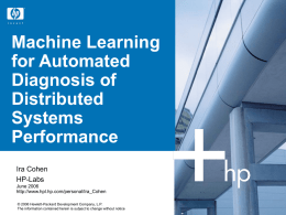 Machine Learning for automated diagnosis of