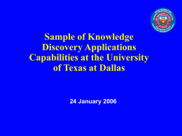 2)UTD-KDD-January2006 - The University of Texas at Dallas